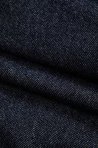 Koyu Renk Yıkamalı Bol Paçalı Kot Pantolon