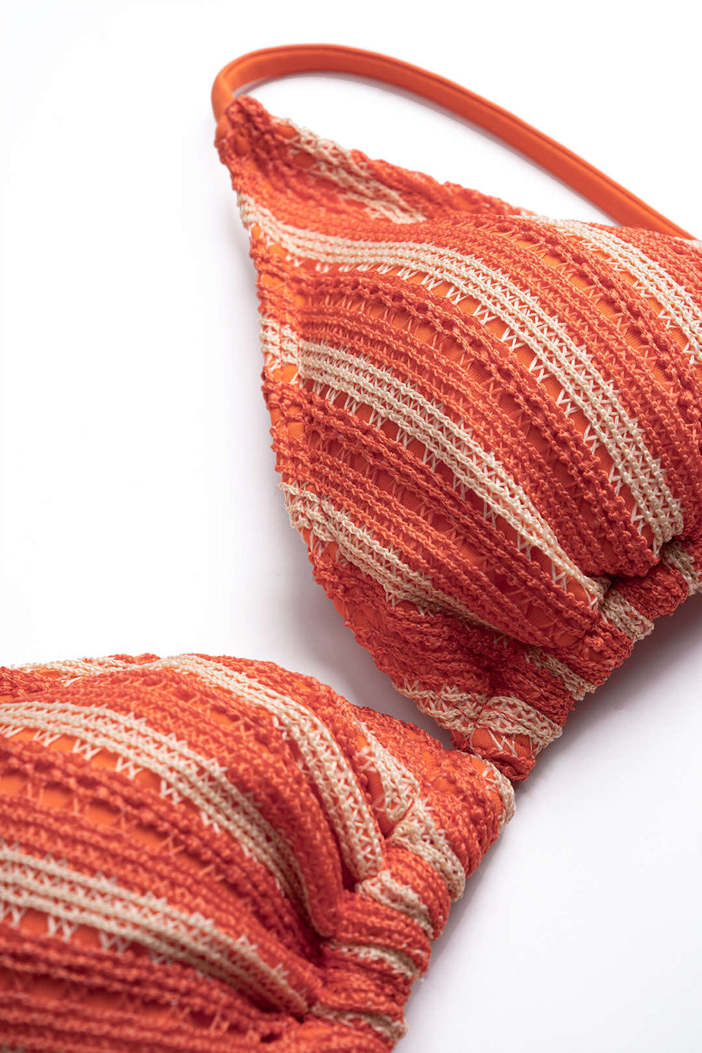 Coral Striped Bikini