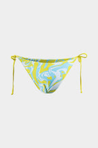 Yellow Printed Bikini & Sarong