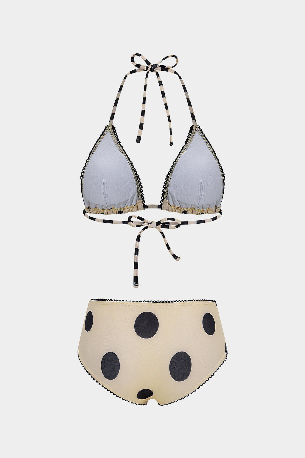 Retro Dot Tie Bikini Set