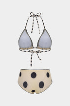 Retro Dot Tie Bikini Set