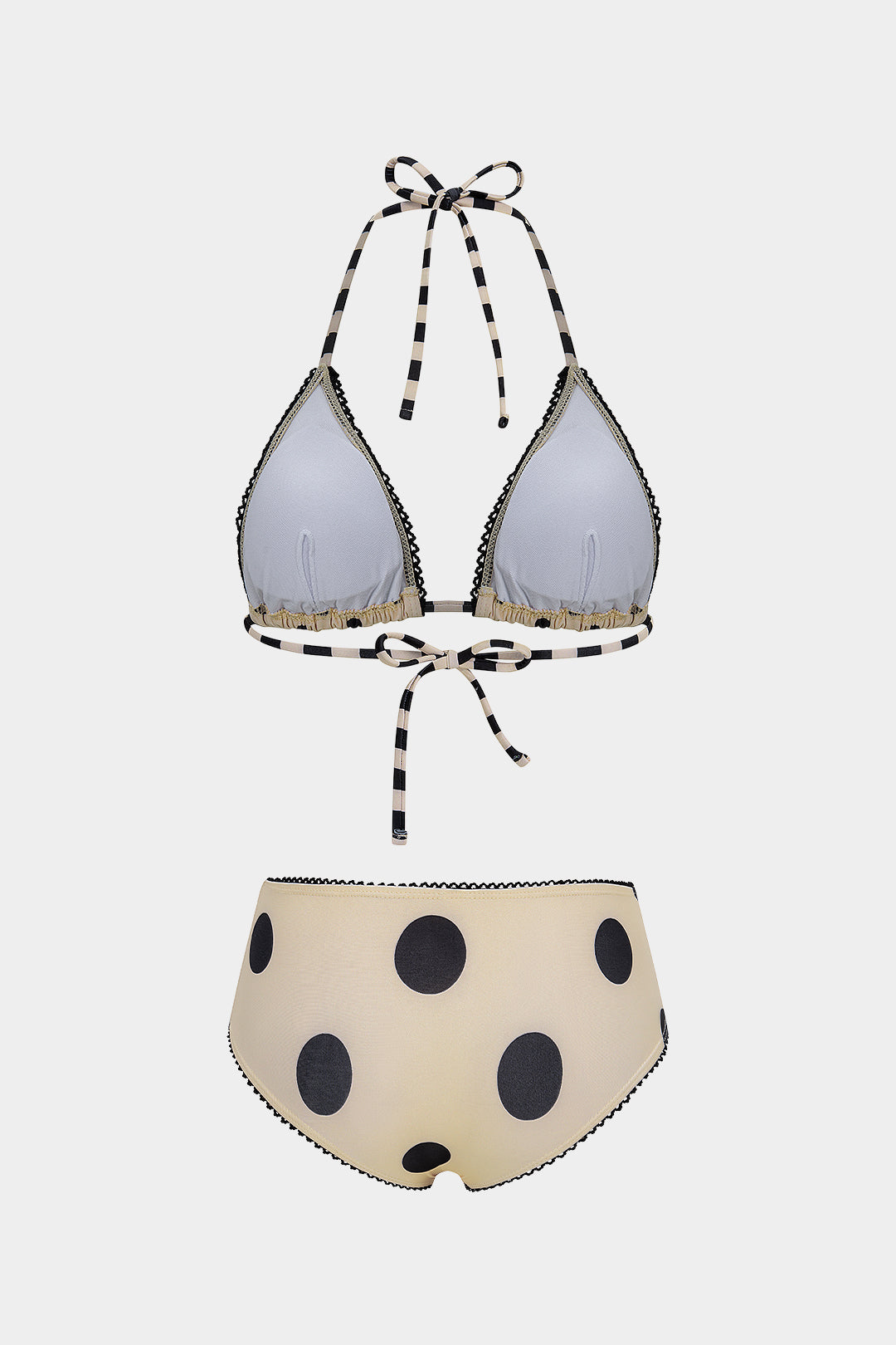 Retro Dot Tie Bikini Set