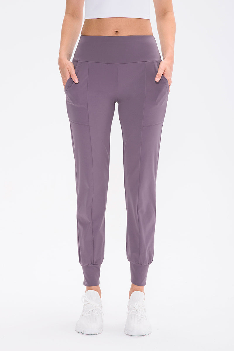 High-Waist Tapered Joggers