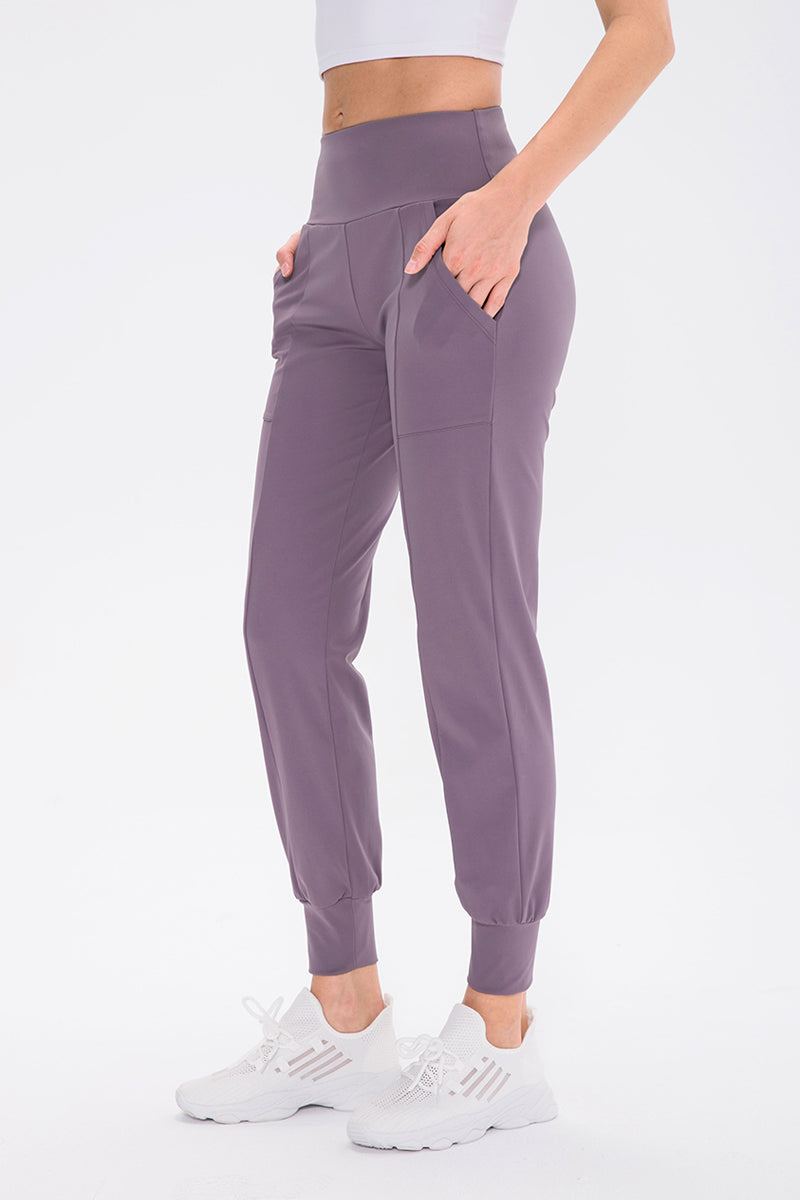 High-Waist Tapered Joggers