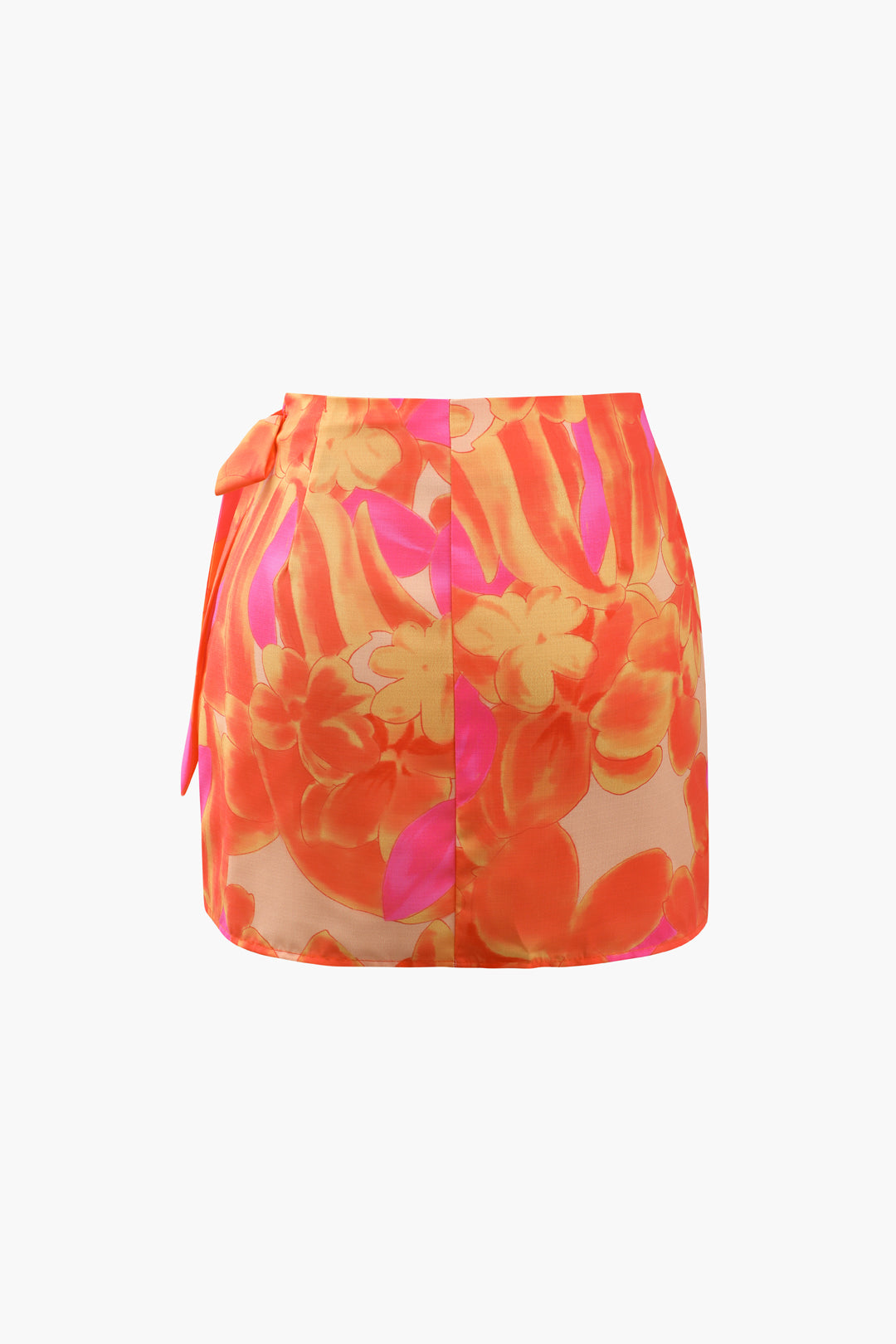 Floral Wrap Mini Skirt