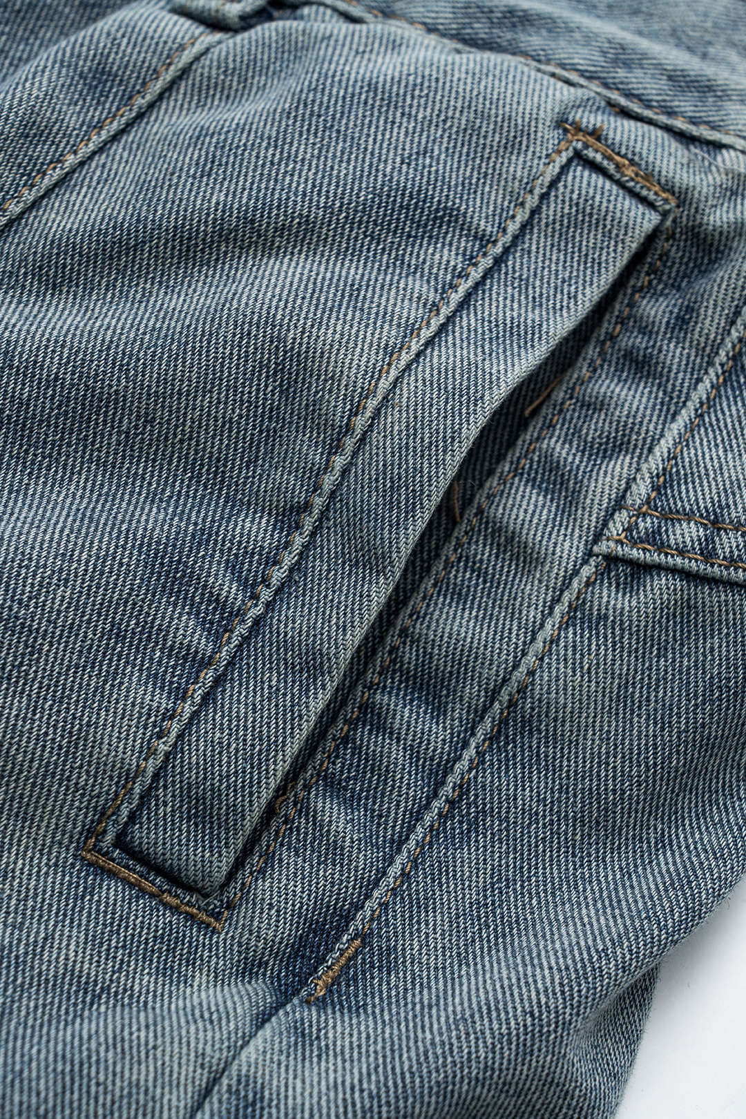 Vintage Yıkamalı Geniş Paçalı Kot Pantolon