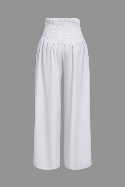 Breeze Ruffle Crop &amp; Palazzo Trouser Set