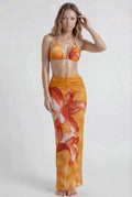 Orange Gradient Bikini & Sarong