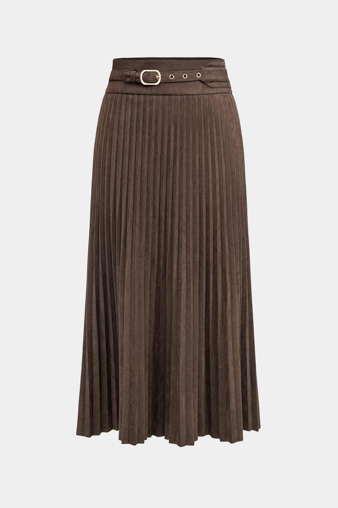 Metallic Pleated Skirt