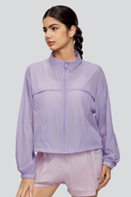 Women's Summer Outdoor Stand Collar Loose Sunscreen Jacket