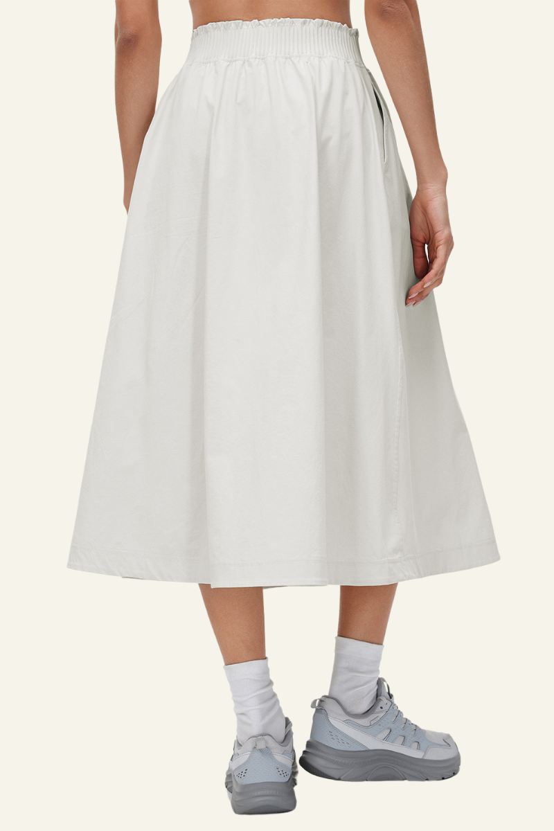 Verena High-Waist A-Line Midi Skirt