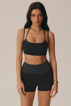 Conjunto Mimi de sujetador y shorts de lunares