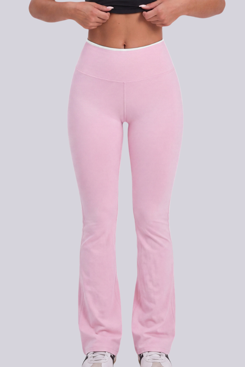 Pantaloni svasati Selene con fasce incrociate sul retro