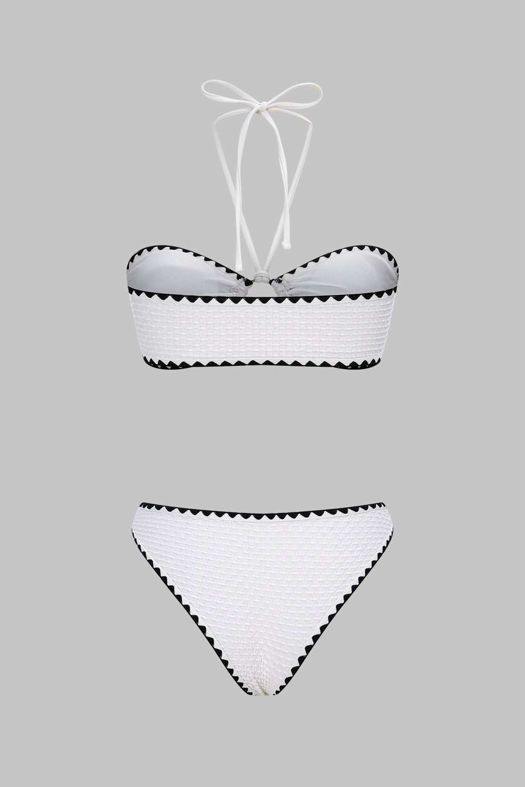 Ivory Edge Contrast Bikini Set