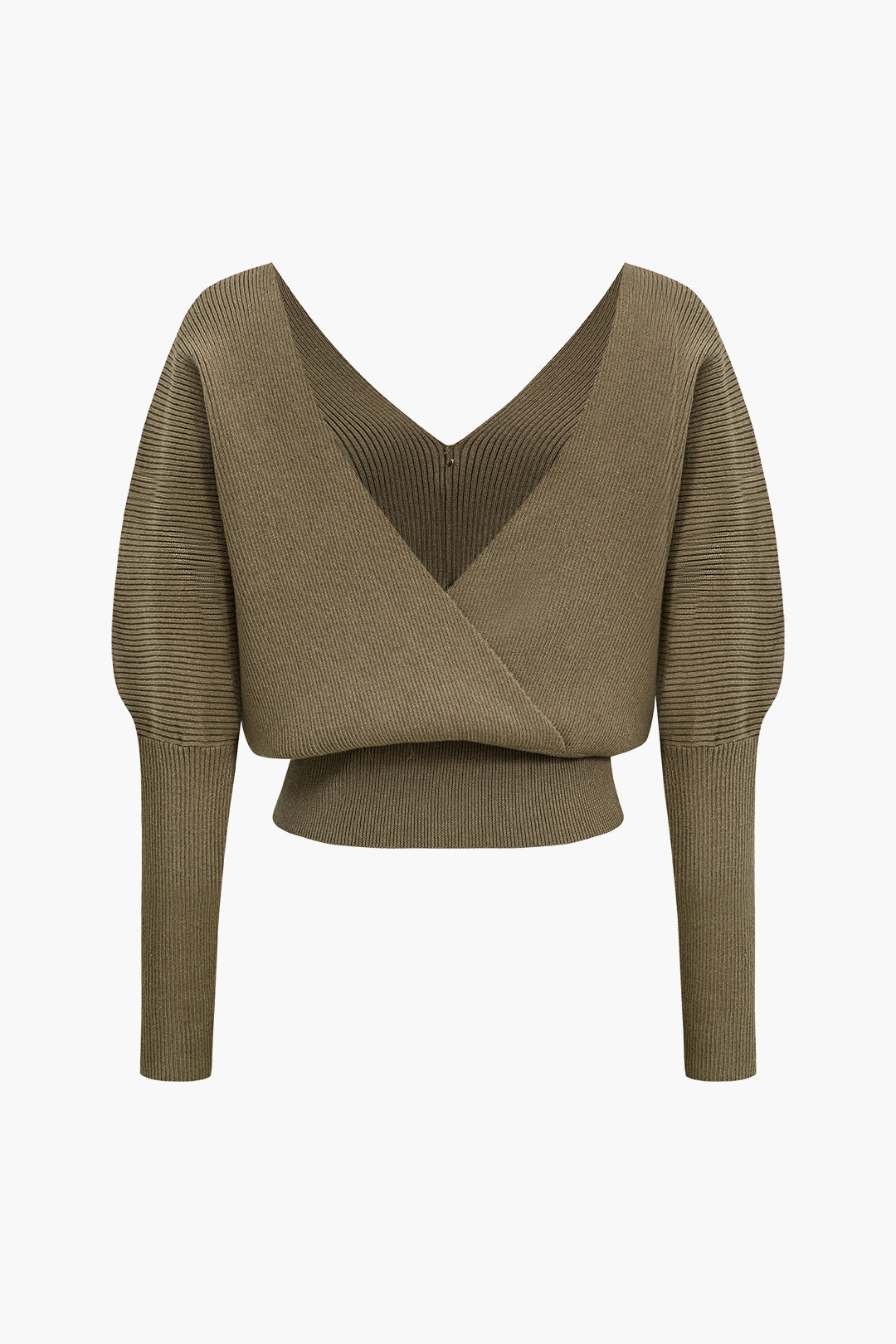 V-Neck Sweater Long-Sleeve Hırka