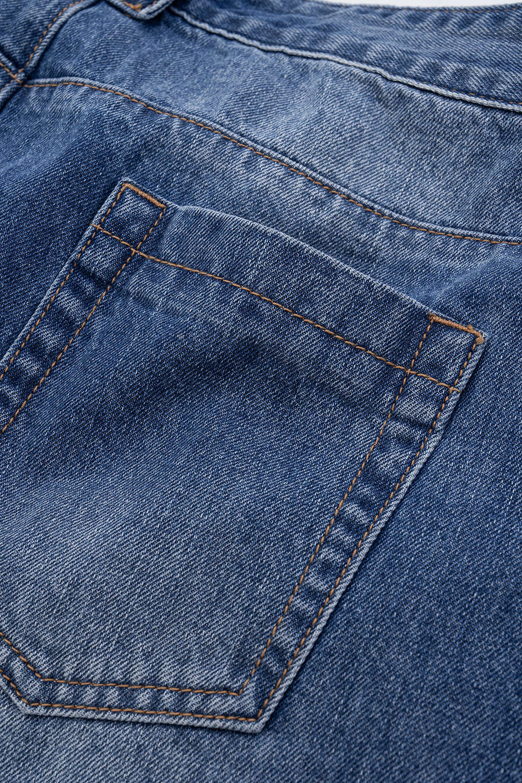 Yapılandırılmış, Bol Paçalı Kot Pantolon