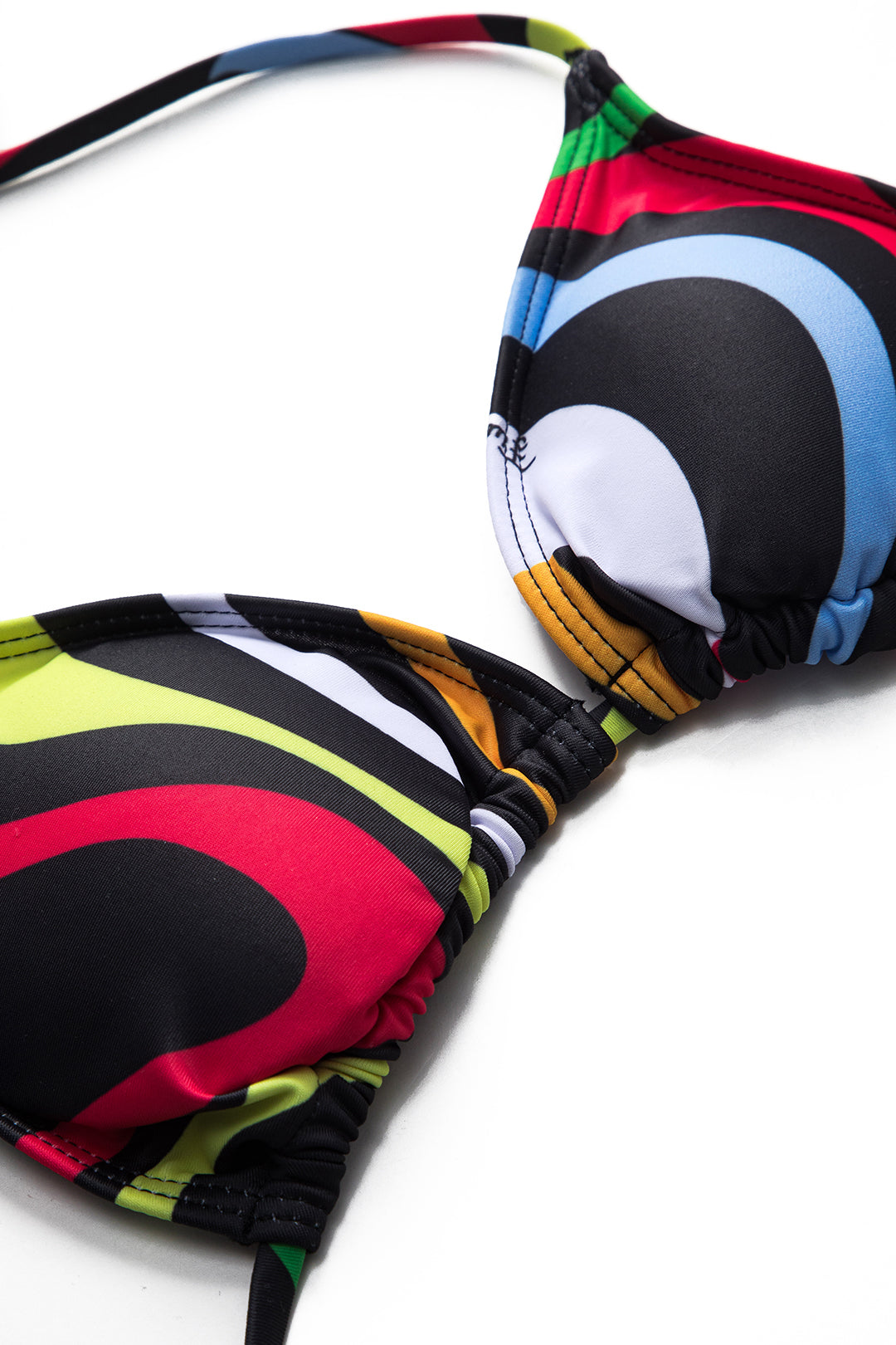 Soyut Baskılı Bikini Takımı 