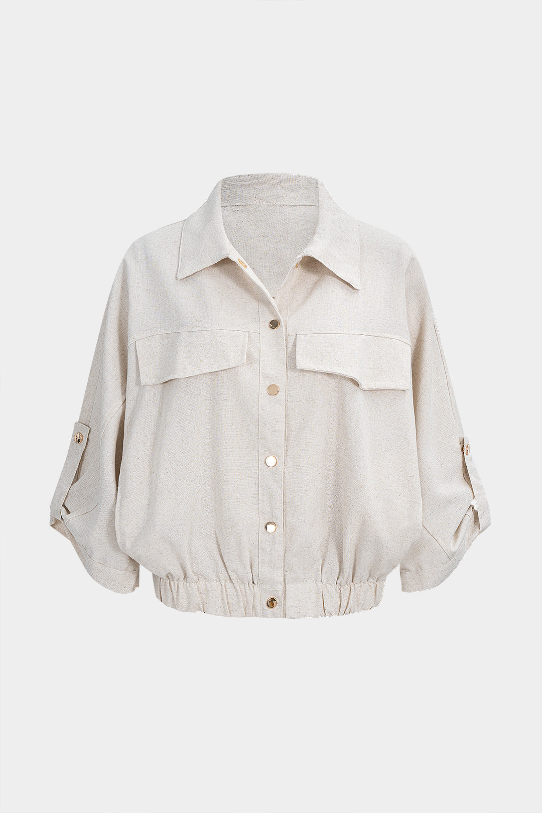 Beige Relaxed Fit Jacket