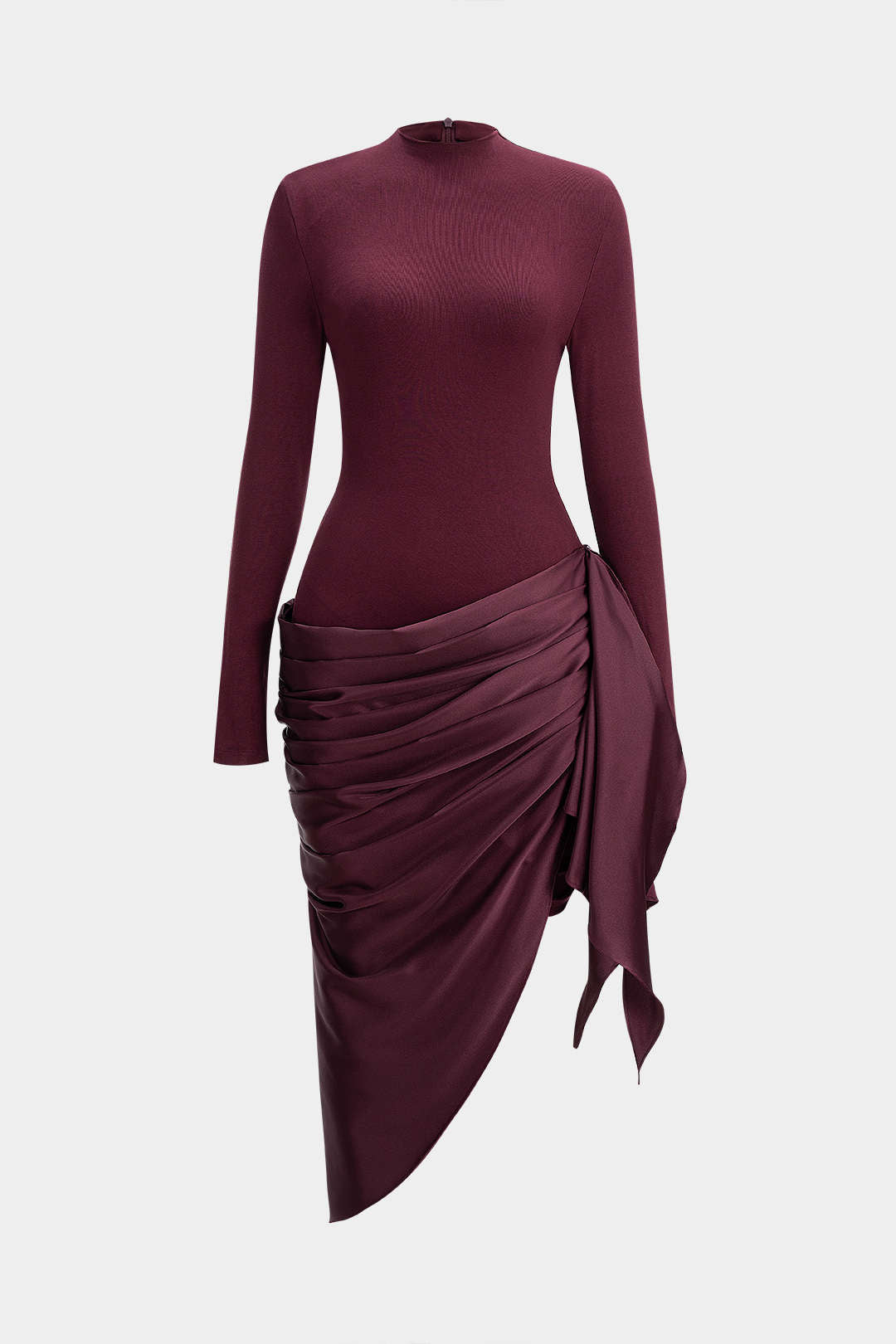 Dökümlü Midi Elbise