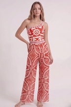 Swimsuit & Printed Sarong
