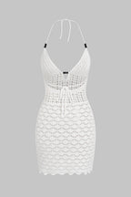 White Crochet Dress