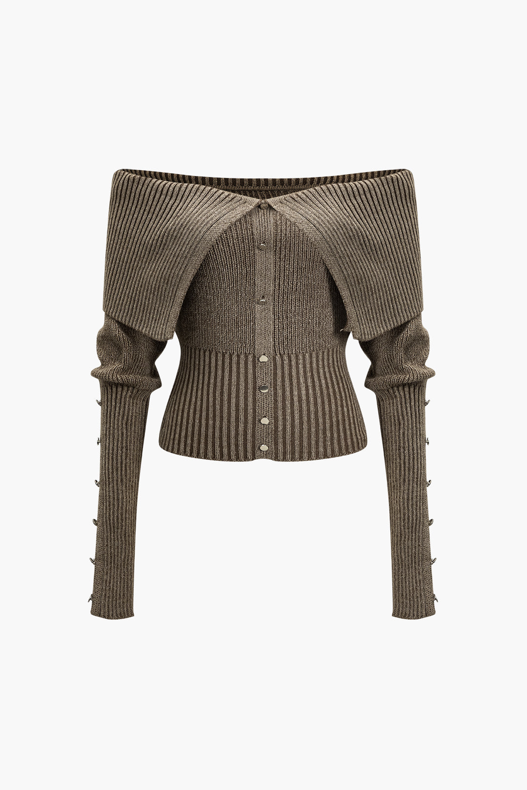 Solid Sweater Long-Sleeve Knitwear