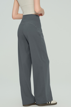 Elsa Double-Waist Wide Leg Pants