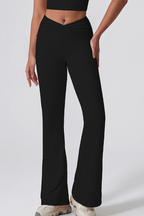 Vivi Twist-Waist Flared Leggings