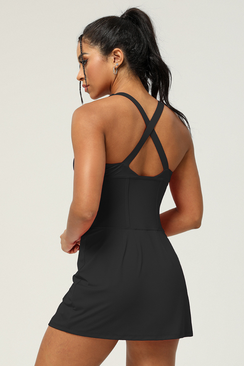 New Sexy Slit Yoga Tennis dress