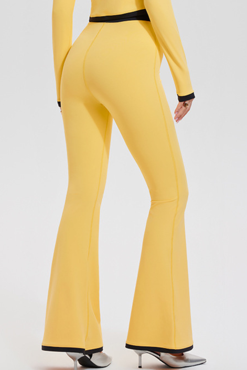 Margot Contrast Trim Flare Pants