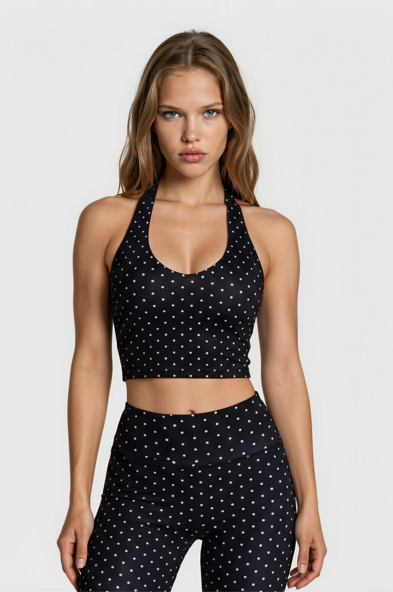 Dottie Halterneck Top – Nero