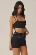 Conjunto Mimi de sujetador y shorts de lunares