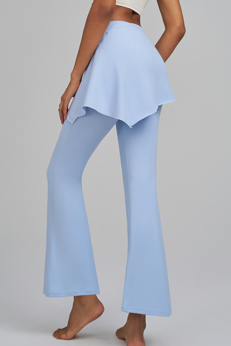 Yara Flared Leggings with Detachable Skirt Panel