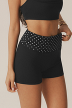 Shorts fruncidos Mimi de lunares
