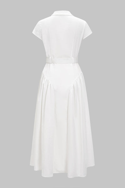 Vandoria Belted Shirt Dress