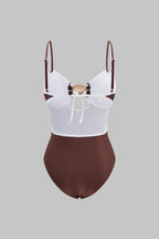 Mocha Contrast Swimsuit