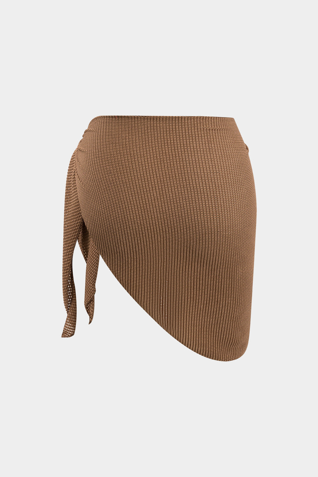 Textured Brown Bikini & Sarong