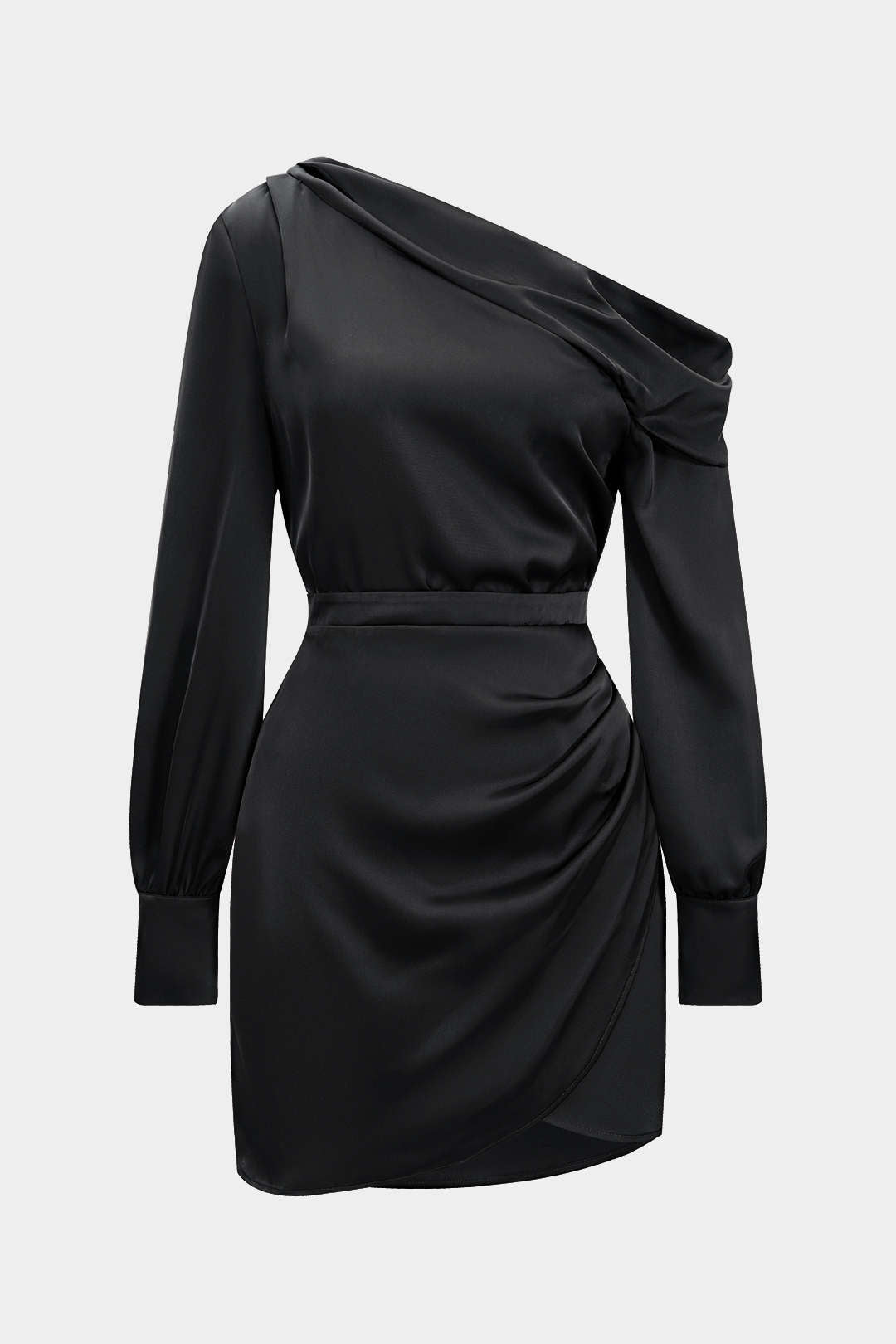 Asimetrik Mini Elbise 