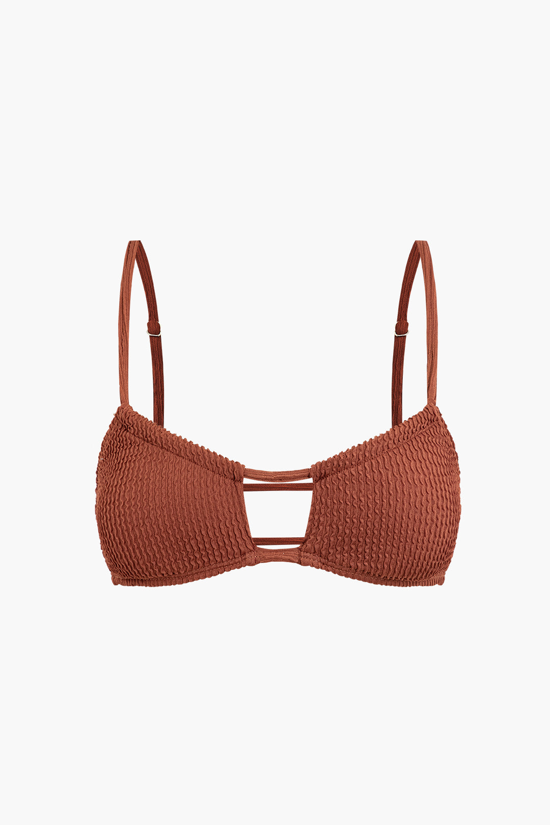 Textured Cut Out Bikini Set