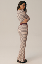 Sorrento Striped Long Sleeve Top & Pants Set