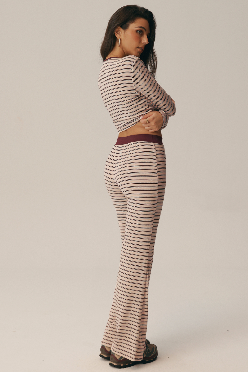 Sorrento Striped Long Sleeve Top & Pants Set