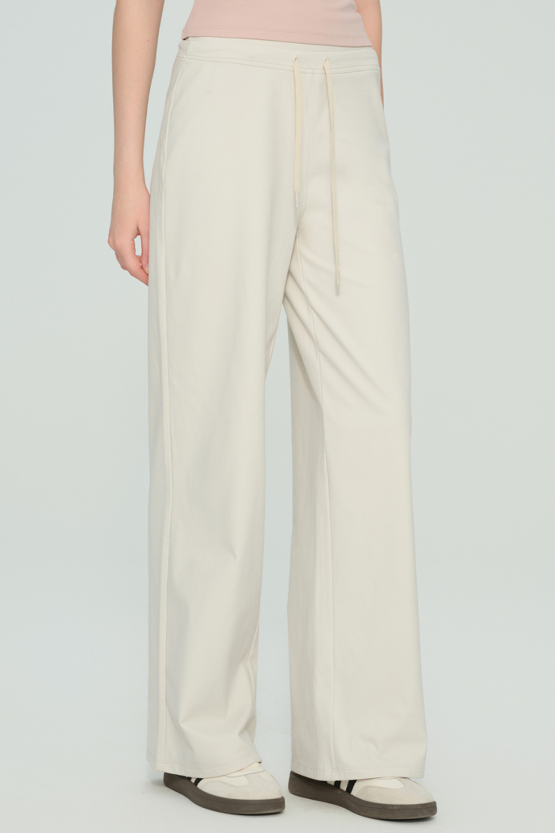 Elsa Double-Waist Wide Leg Pants