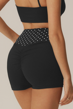 Shorts fruncidos Mimi de lunares