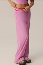 Pantaloni svasati Positano con fascia a righe