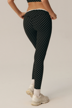 Fifi Polka Dot High-Waist Leggings