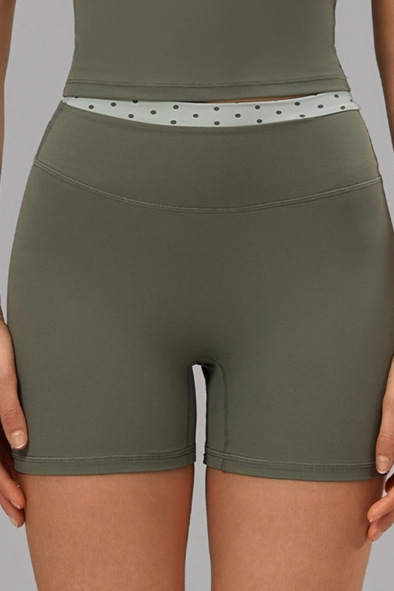 Pippa Polka Dot Waistband Shorts