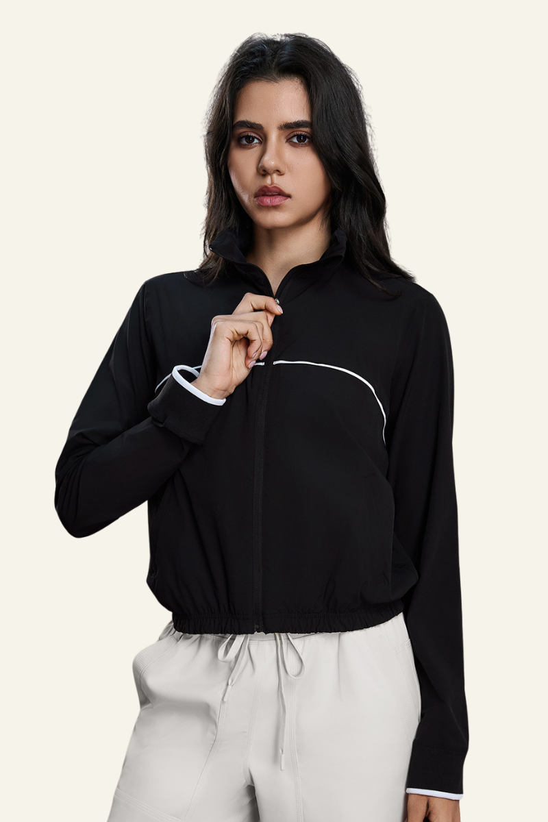 Women's Athletic  Windproof Stand-Collar Jacket