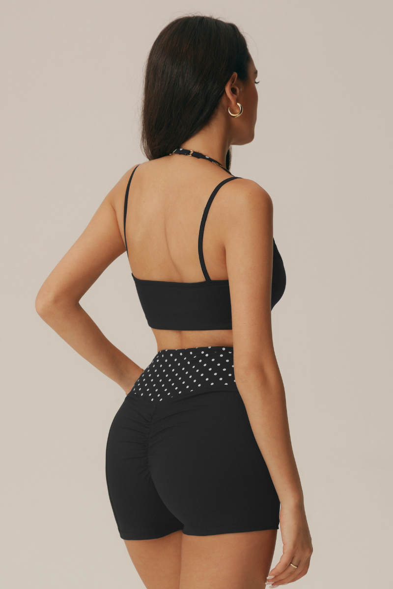 Conjunto Mimi de sujetador y shorts de lunares