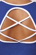 Women's Color-Blocked Hollowed-Out Back Sets Of Two Pieces