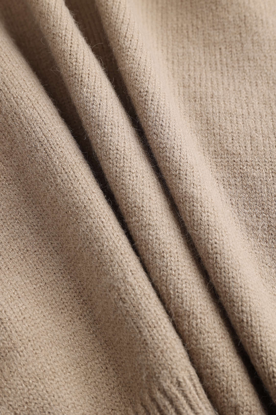 Fermuarlı Yaka Örme Ceket 